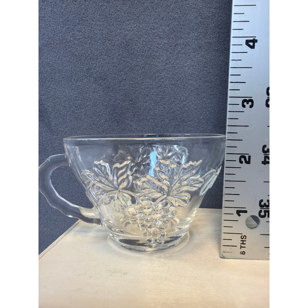 Lot of 4 - VTG 1970’s Anchor Hocking Grape Motif Replacement Punch  Cups - Picture 8 of 9